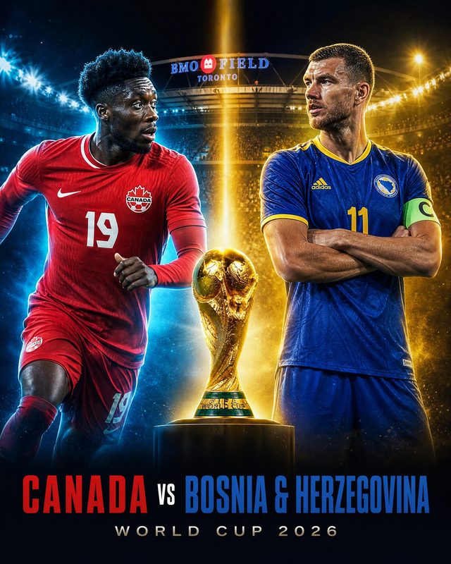 Canada vs Bosnia and Herzegovina — match poster