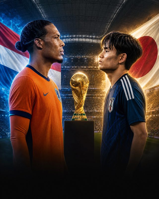 Netherlands vs Japan — match poster