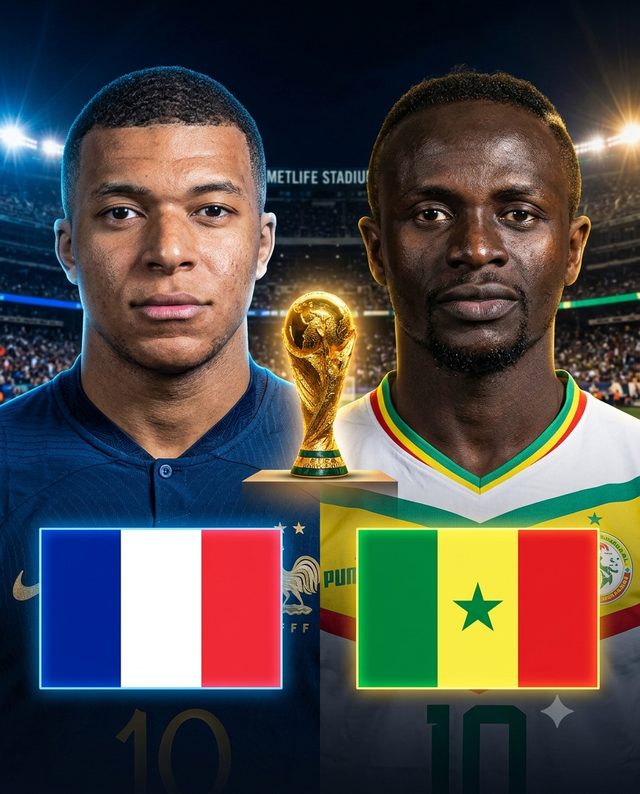 France vs Senegal — match poster