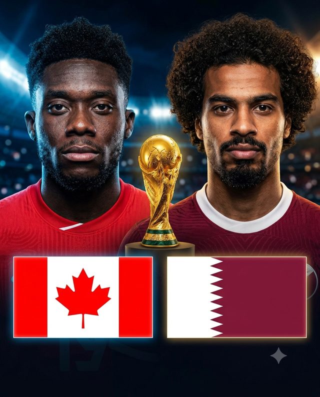 Canada vs Qatar — match poster