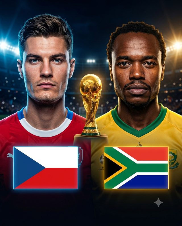 Czechia vs South Africa — match poster