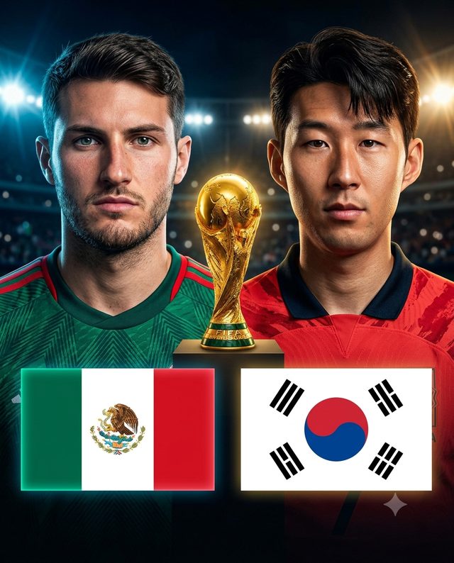 Mexico vs South Korea — match poster