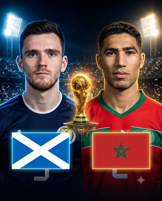 Scotland vs Morocco — match poster