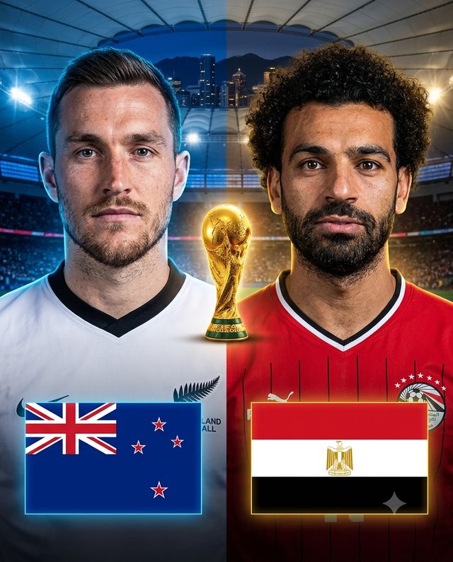 New Zealand vs Egypt — match poster